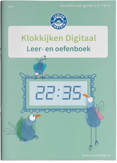 Afbeelding van Klokkijken Digitale klok Geschikt voor groep 5,6 7 en 8 Leer- en oefenboek (2)