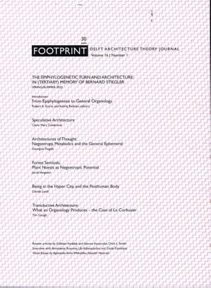 Afbeeldingen van Footprint Journal Footprint 30. Epiphylogenetic Turn and Architecture