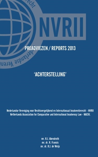 Afbeelding van Preadviezen Reports 2013 NVRII - NACIIL