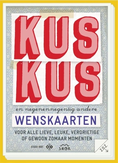 Afbeelding van Kus kus en 99 andere wenskaarten