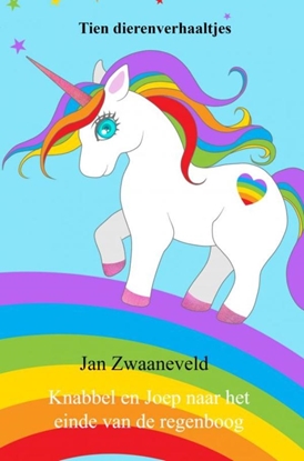 Afbeeldingen van Knabbel en Joep naar het einde van de regenboog