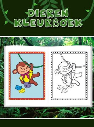 Afbeeldingen van Leuk dieren kleurboek voor kinderen
