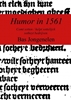 Afbeelding van Humor in 1561