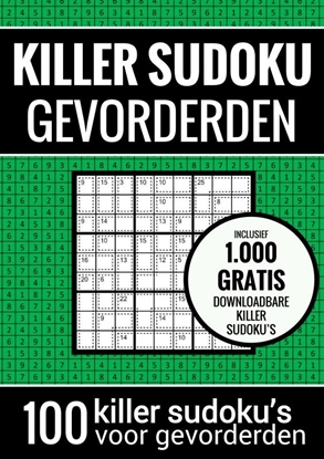 Afbeeldingen van Sudoku Medium: KILLER SUDOKU - Puzzelboek met 100 Puzzels voor Gevorderden