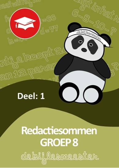 Afbeelding van Oefenboeken De Bijlesmeester Redactiesommen deel 1 groep 8