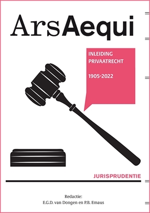 Afbeeldingen van Ars Aequi Jurisprudentie Jurisprudentie Inleiding privaatrecht 1905-2022