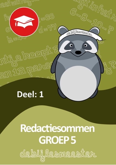 Afbeelding van Oefenboeken De Bijlesmeester Redactiesommen deel 1 groep 5
