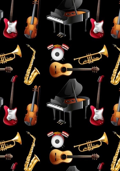 Afbeelding van Gitaarakkoorden- Gitaartabs Notenschrift- Bladmuziek (A4) Colorful Instrument- Allets Comfort