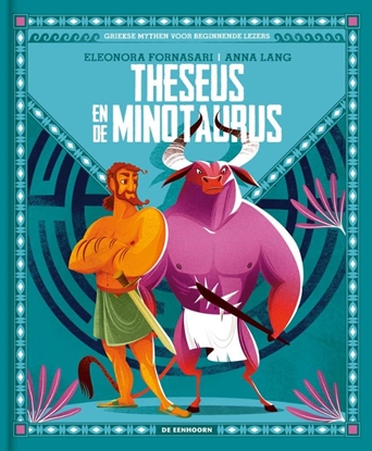 Afbeeldingen van Griekse mythen voor beginnende lezers Theseus en de Minotaurus