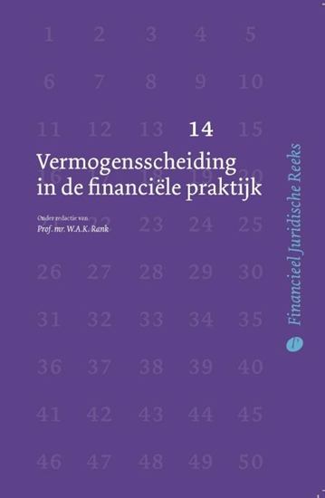 Afbeelding van Financieel Juridische Reeks Vermogensscheiding in de financiële praktijk
