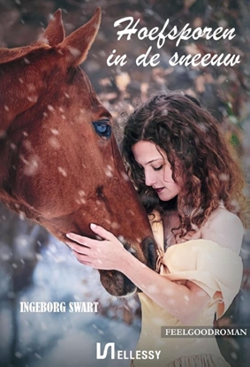 Afbeeldingen van Hoefsporen in de sneeuw