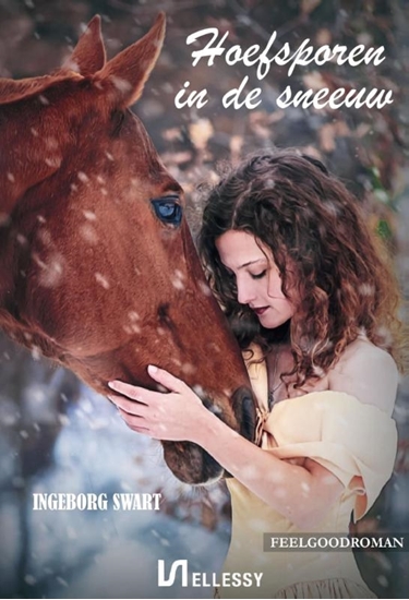 Afbeelding van Hoefsporen in de sneeuw