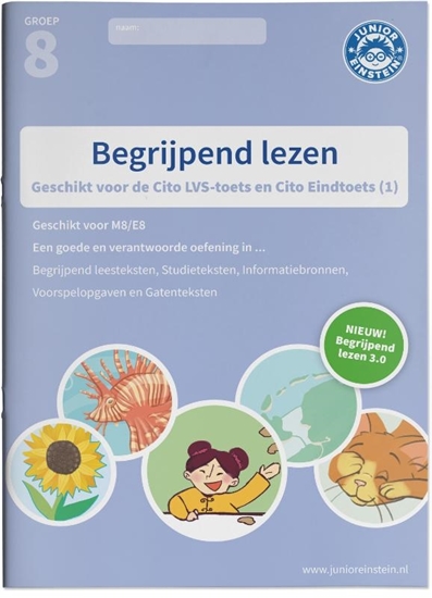 Afbeelding van Begrijpend lezen Oefenboek Deel 1 groep 8 M8/E8 Geschikt voor de LVS-toets 3.0 (M8) en de Cito Eindtoets
