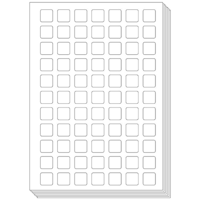 Afbeeldingen van Pictogenda blanco stickervellen (10 stuks)