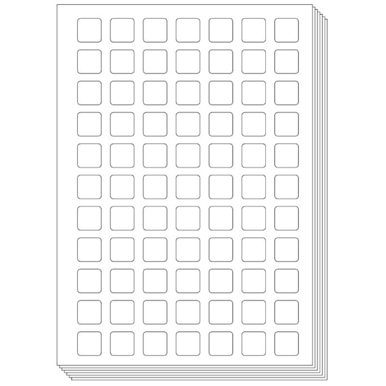 Afbeelding van Pictogenda blanco stickervellen (10 stuks)