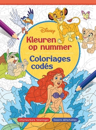 Afbeeldingen van Disney Kleuren op nummer / Disney - Coloriages codés