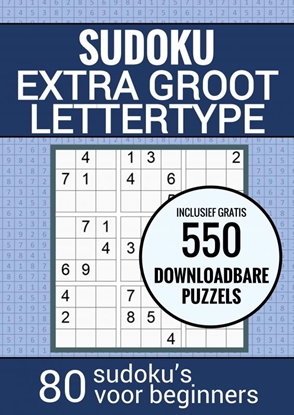 Afbeeldingen van Boek Cadeau - Sudoku Makkelijk - Puzzelboek voor Ouderen, Senioren, Opa en Oma en Slechtzienden: Grootletter Type XL/XXL