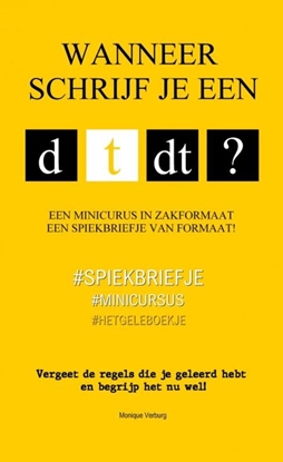 Afbeeldingen van Wanneer schrijf je een d, t of dt?
