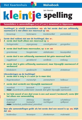 Afbeeldingen van Taalkaarten Walvaboek Kleintje spelling