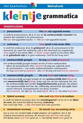 Afbeeldingen van Taalkaarten Walvaboek Kleintje grammatica