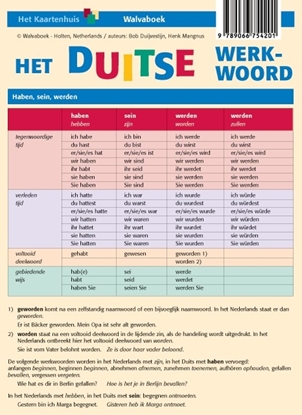 Afbeeldingen van Taalkaarten Walvaboek Het Duitse werkwoord
