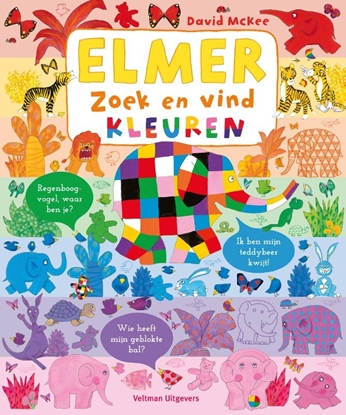 Afbeeldingen van Elmer zoek en vind - Kleuren