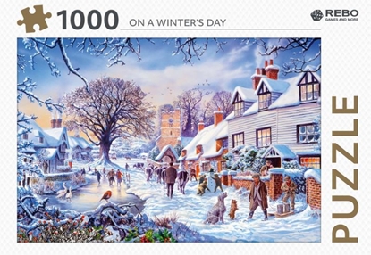 Afbeeldingen van Rebo legpuzzel 1000 stukjes - On a winter's day