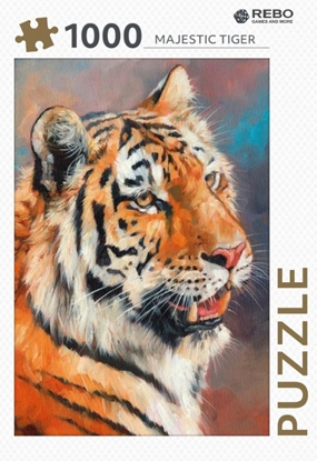 Afbeeldingen van Rebo legpuzzel 1000 stukjes - Majestic tiger