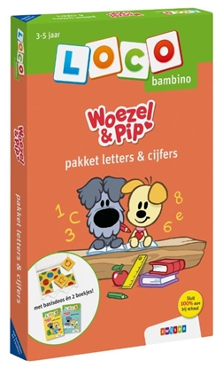 Afbeeldingen van Loco Bambino Loco bambino Woezel & Pip pakket letters & cijfers
