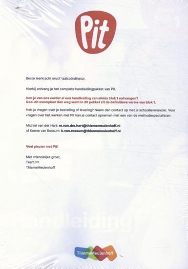 Afbeelding van Pit Taal Handleidingpakket groep 8