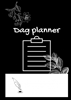 Afbeelding van Dag planner A4 zwart/wit