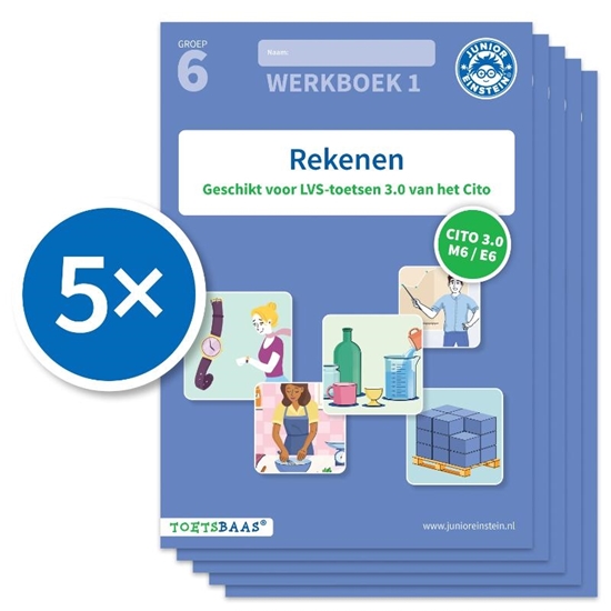 Afbeelding van Toetsbaas Rekenen werkboek 1 (Set van 5)