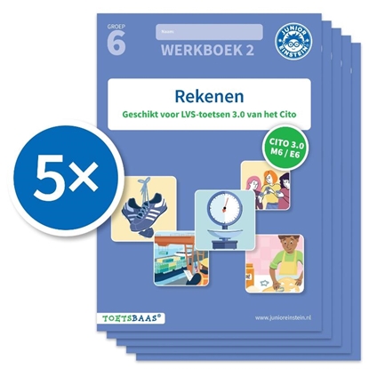 Afbeeldingen van Toetsbaas Rekenen werkboek 2 (Set van 5)