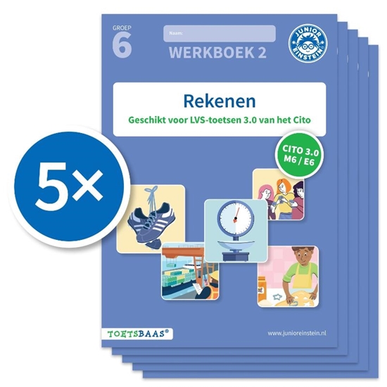Afbeelding van Toetsbaas Rekenen werkboek 2 (Set van 5)
