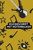 Afbeelding van Muziekschrift met notenbalken