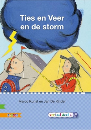 Afbeeldingen van Veilig leren lezen Ties en Veer en de storm AVI E3
