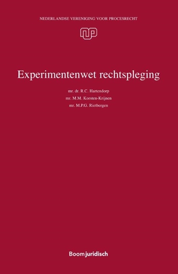 Afbeelding van Nederlandse Vereniging voor Procesrecht Experimentenwet rechtspleging