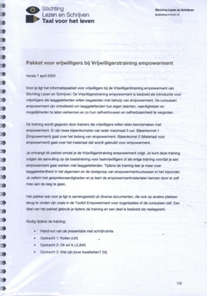 Afbeeldingen van Vrijwilligerstraining empowerment