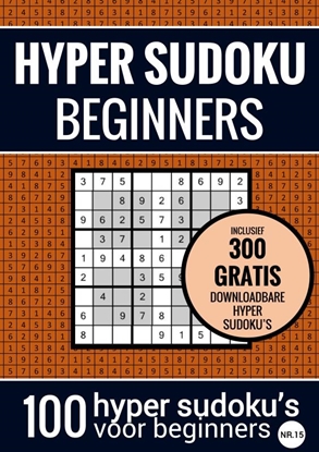 Afbeeldingen van HYPER SUDOKU - nr. 15 - Sudoku Makkelijk - Puzzelboek met 100 Makkelijke Puzzels voor Volwassenen en Ouderen
