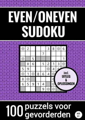 Afbeeldingen van Even/Oneven Sudoku - Nr. 31 - 100 Puzzels voor Gevorderden