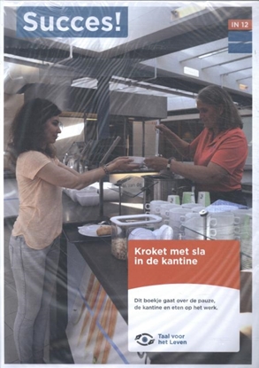 Afbeeldingen van Succes! Taal (set van 5) IN T12: Kroket met sla in de kantine