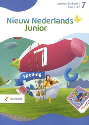 Afbeeldingen van Nieuw Nederlands Junior spelling groep 7 blok 1-4 Antwoordenboek