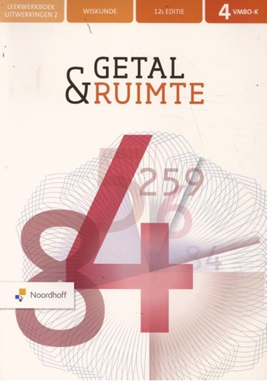 Afbeelding van Getal & Ruimte 4 vmbo-k wiskunde leerwerkboek uitwerkingen deel 2