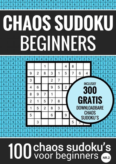 Afbeelding van Sudoku Makkelijk: CHAOS SUDOKU - nr. 2 - Puzzelboek met 100 Makkelijke Puzzels voor Volwassenen en Ouderen