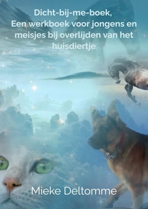 Afbeeldingen van Dicht-bij-me-boek, een werkboek voor jongens en meisjes bij overlijden van het huisdiertje