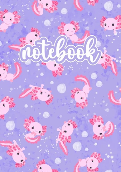 Afbeelding van Axolotl Notebook Rosa/Lila