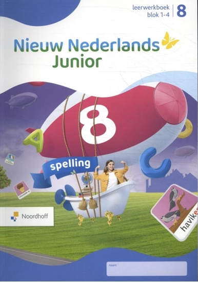Afbeelding van Nieuw Nederlands Junior Spelling Blok 1-4 Groep 8 Leerwerkboek
