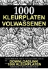 Afbeelding van Kleurplaat voor Volwassenen - 1.000 Downloadbare Kleurplaten: Abstract Bloem Motief