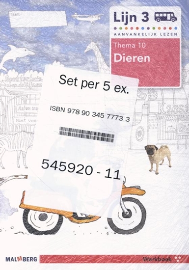 Afbeelding van Lijn 3 (5 ex) groep 3 thema 10 Dieren Werkboek