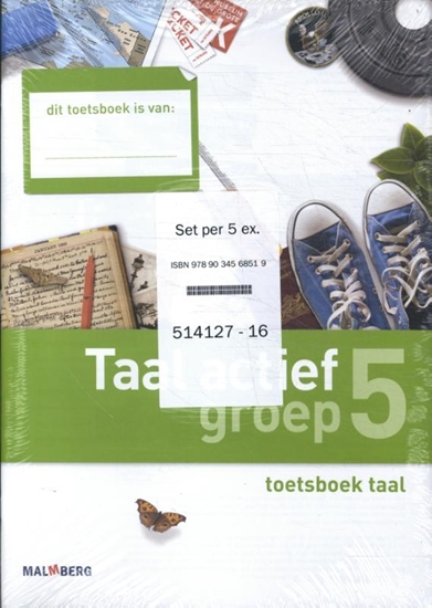 Afbeelding van Taal Actief set 5 ex Groep 5 Taal Toetsboek